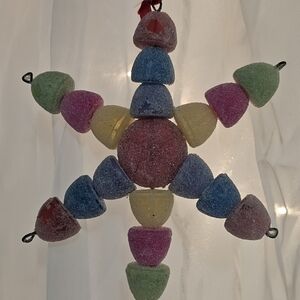 Vintage Christmas Gumdrop Candy Ornament in Multi-Colors 1950s